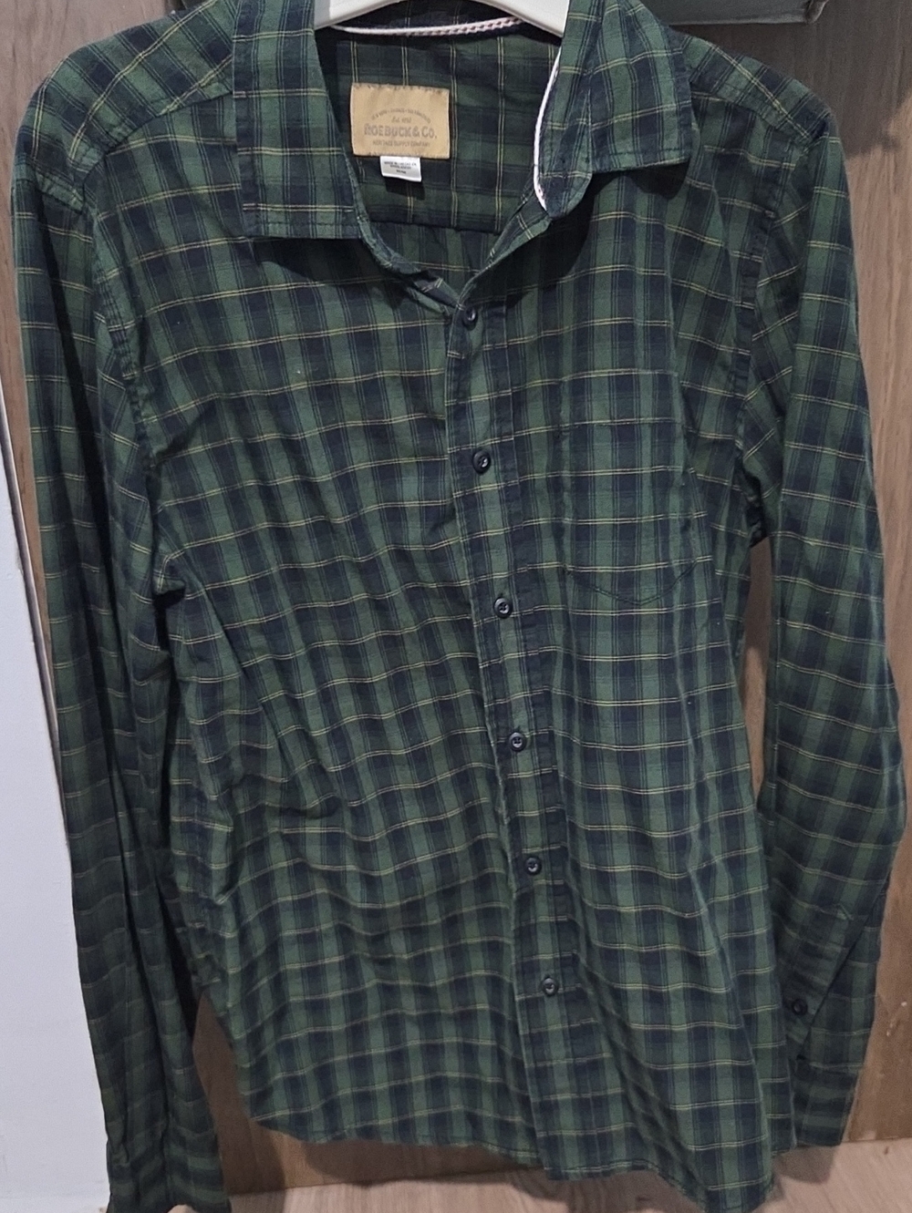 Men's Green Plaid Flannel